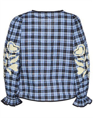 Fran Bluse - Blue Checks